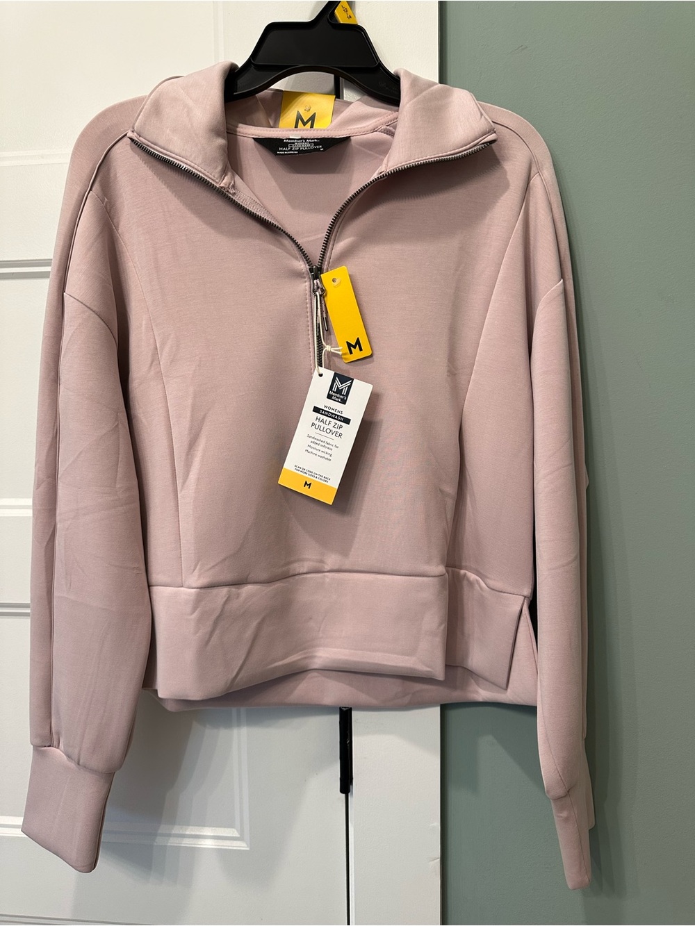Madden Girl Dusty Rose Half-Zip Pullover Hoodie
